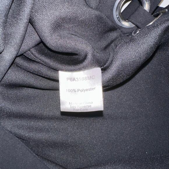 Parker Black Halter Side Tie Top SMALL - Picture 4 of 6